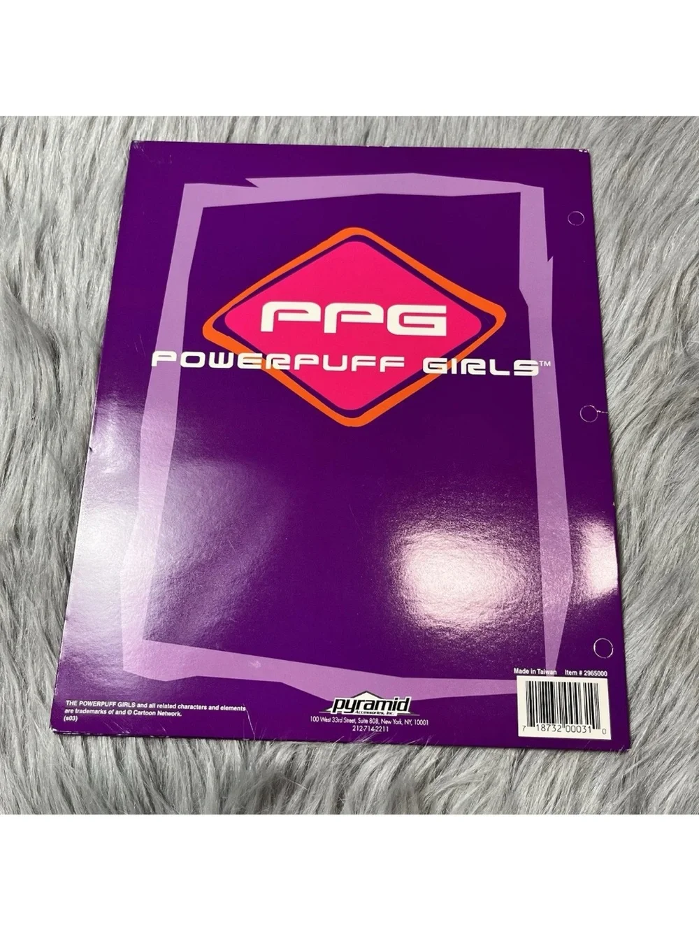 Vintage 2003 Y2K Power Puff Girls School Folder